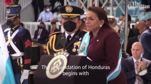 Xiomara Castro sworn in as Honduras' first female president