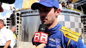 INDY 500: Robin Miller with winners Alexander Rossi, Bryan Herta