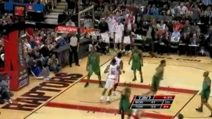 Chris Bosh dunks on Shelden Williams