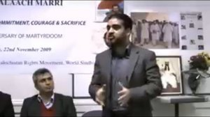 Part4 London 2nd Anniversary of Martyr Mir Balach Marri  22nd November 2009