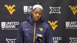 WVU Women's Basketball: Bria Holmes postgame vs Oklahoma State 2-18-2015