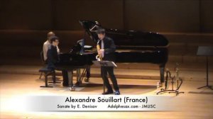 3rd JMLISC Alexandre Souillart (France) Sonate by E. Denisov