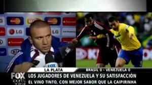 Renny Vega satisfecho por empate ante Brasil