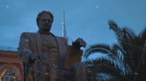 Batumi, Adjara, Georgia. Monument Of Memed Abashidze. Writer And Public Benefactor. Georgian