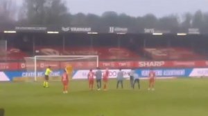 Brobbey sends a penalty out of the stadium, literally.