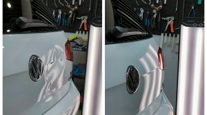 ремонт вмятины на крышке багажника без покраски #pdr #удалениевмятин PDR