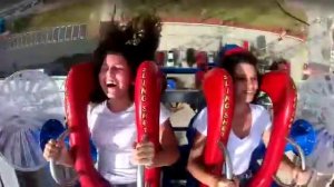 Cami and Valerie ride slingshot