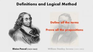 Definitions and Logical Method (by William Stanley Jevons and Blaise Pascal)