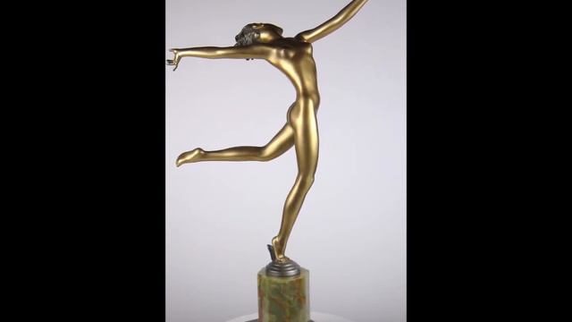 art deco bronze figurine by lorenzl 1930 смотреть онлайн