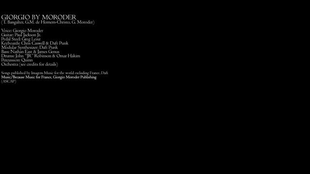 Daft Punk - Giorgio by Moroder (HQ Audio & Lyrics) смотреть онлайн