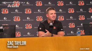 Zac Taylor on Jessie Bates, Dax Hill, Tyler Shelvin and More | Bengals OTAs