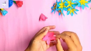 HOW TO MAKE A COLOUR PAPER FLOWER / DIY PAPER ROSE 🌹💐 / COLOUR PAPER ROSES / #diy #craft #rose 💖😻