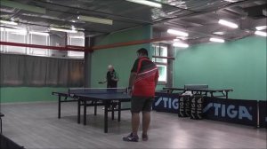 Table tennis /Yordan Karakolev ( Short pips BH) vs Petur Duchev