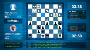 Chess Game Analysis: Alen Macarol - Vladimir Lopatin : 1/2-1/2 (By ChessFriends.com)