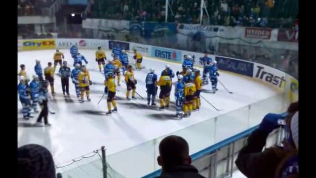 KHL Medvescak Zagreb - EV Vienna Capitals (fight) смотреть онлайн