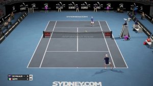 AO International Tennis - Alex de Minaur vs Andreas Seppi - PS4 Gameplay