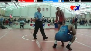 University Nat`ls FS  120 kg: Kyle Frey vs. Ernest James