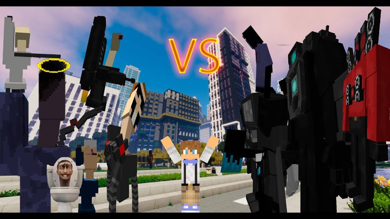 СКИБИДИ ТУАЛЕТЫ ПРОТИВ КАМЕРАМЕНОВ И ДРУГИХ БОССОВ В МАЙНКРАФТЕ смотреть онлайн