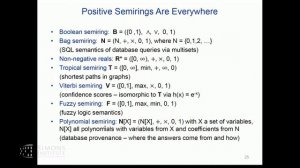 Consistency, Acyclicity, and Positive Semirings