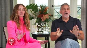 Julia Roberts and George Clooney talk about TICKET TO PARADISE as a rom-com for older people - LOL