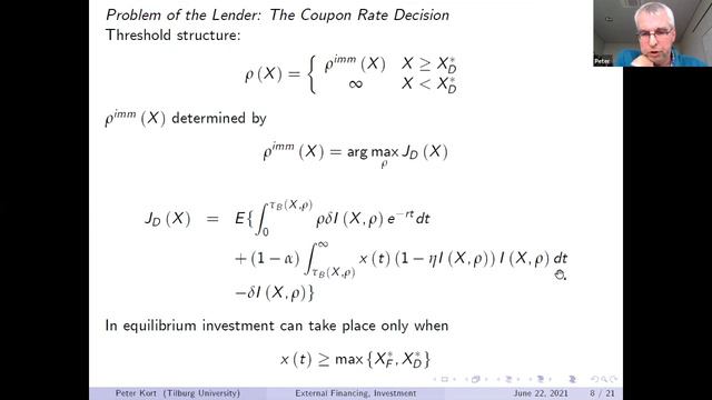 Séminaire Peter M. Kort, 24/06/2021 смотреть онлайн