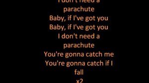 Cheryl Cole - Parachute On Screen  Lyrics