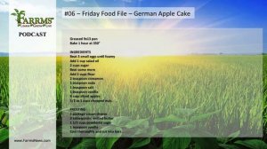 #06 - Friday Food File - German Apple Cake