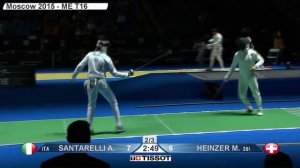 Moscow Worlds SME 2015 - L16 - Santarelli ITA v Heinzer SUI