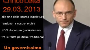 Enrico Letta 29 Marzo 2013.