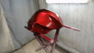 Покраска kawasaki zx6r ninja в soul red crystal 46v и наклейки под лак
