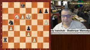 Vassily Ivanchuk - 8/10 on first day of FIDE Rapid World Championship 2016