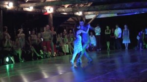 Sylvia Gerbi (FRA) and Anibal Dominguez (URY) dancing Argentine tango