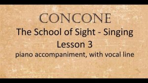 No.3: Concone School of Sight-Singing