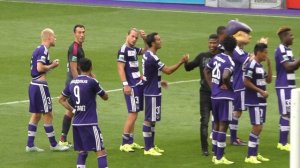 Chancel Mbemba on the ground  July 26, 2015 Anderlecht - Waasland Beveren