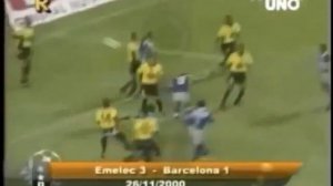 Emelec 3 x 1 Barcelona - (Resumen del partido 26 Noviembre 2000)