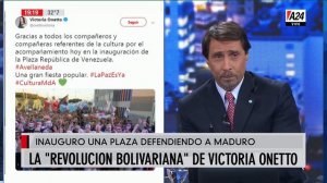 Feinmann mostró "La revolución Bolivariana de Victoria Onetto"