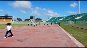 Lucas Vicente Reyes. Ganando su primera carrera.