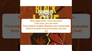 Donald ft Mvzzle - Black Love Lyrics (translated)