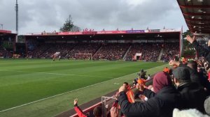 2016-02-08 Bournemouth-Arsenal 0-2, Özil song + Chamberlain goal