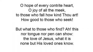 Jesus the very thought of thee • Bernard of Clairvaux, Edward Caswall