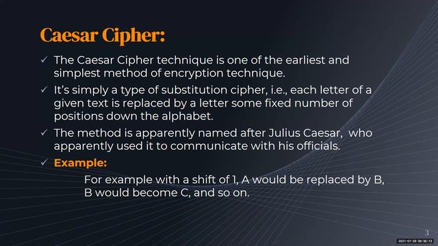 Lecture 35-Part(1):Presentation-Intruders techniques, Nesus,One time pad смотреть онлайн