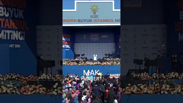 Cumhurbaşkanı Erdoğan İstanbul'da konuştu:Bu meydanda 1,5 milyona alıştık,bugün ise 650 bin kişi va