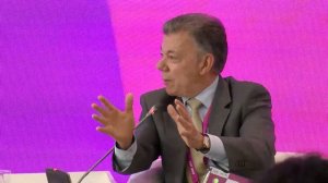 Speech of Juan Manuel Santos Calderón in Kazakhstan about Colombian conflict