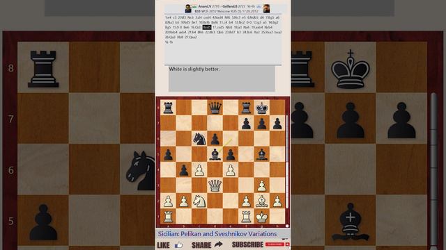 World Championship 2012, Moscow, RUS - Round: 5 || VIswanathan Anand vs Boris Gelfand