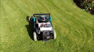 Radio controlled Briggs lawn mower.