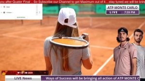 ATP LIVE BENJAMIN BONZI vs STEFANOS TSITSIPAS ATP Monte Carlo 2023 Live Tennis MATCH Score Stream