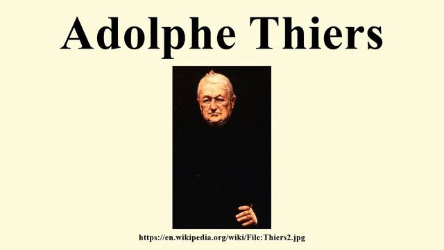 Adolphe Thiers смотреть онлайн