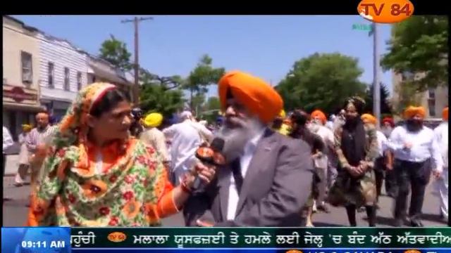 Nagar Kirtan Commemorating Guru Arjan Dev Ji's Martyrdom at Sikh Center Flushing, New York. Part.1