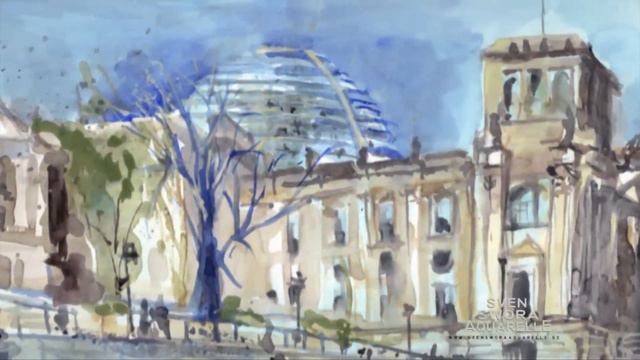 Sven Swora Aquarelle Berlin City Tour in Watercolor смотреть онлайн
