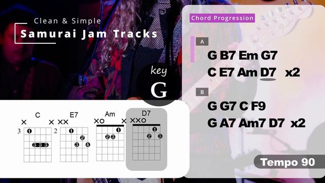 Country Pop Guitar Backing Track in G major